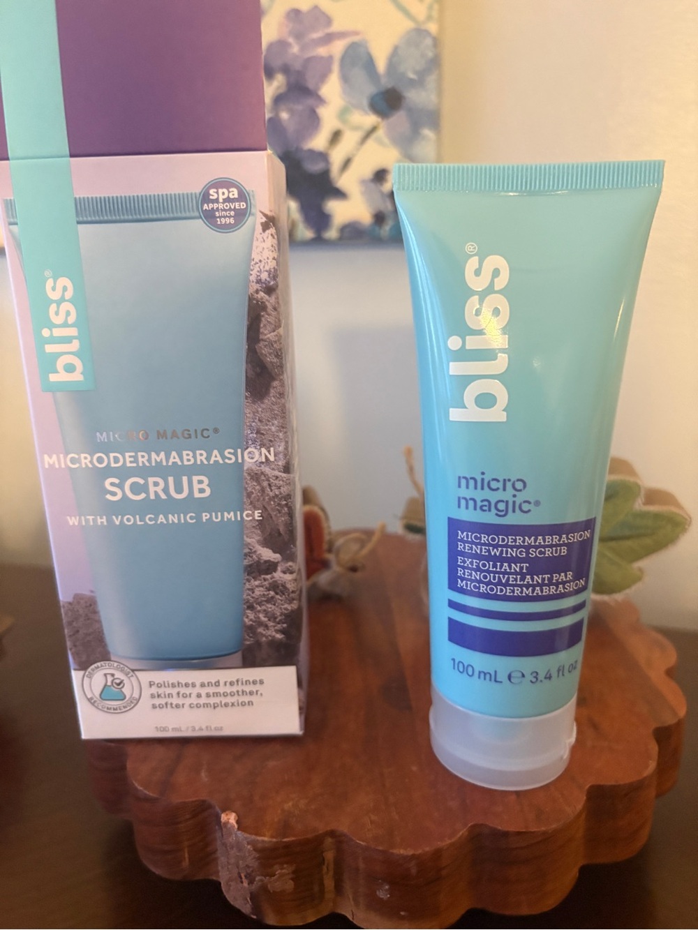 Bliss Micro Magic Microdermabrasion Scrub - Aqua Blue Tube